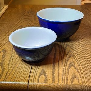 Two ceramic mixing bowls
